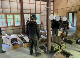 cache d'armes cambodgienne