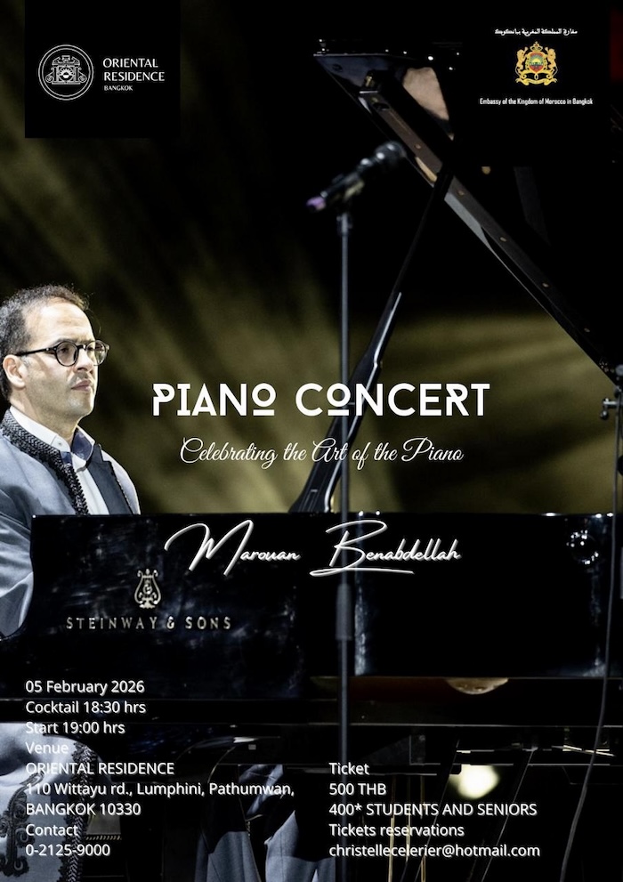 pianiste Marouan Benabdellah Bangkok