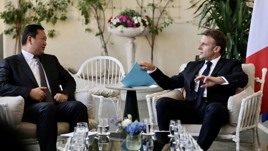 Hun Manet et Emmanuel Macron