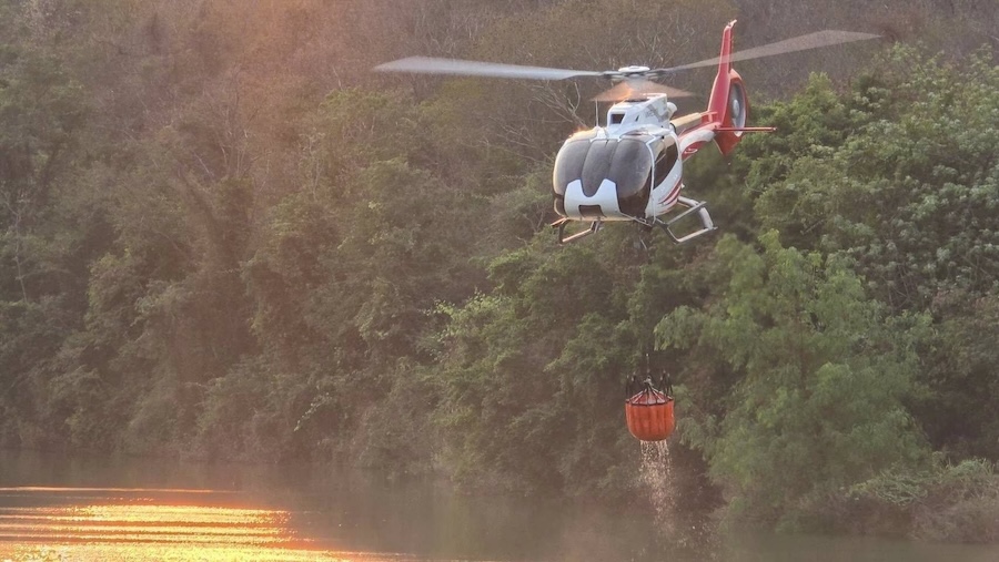 hélicoptère lutte incendie