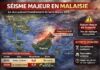 MALAISIE – SÉISME : Secousse de magnitude 6,8 au large de Sabah