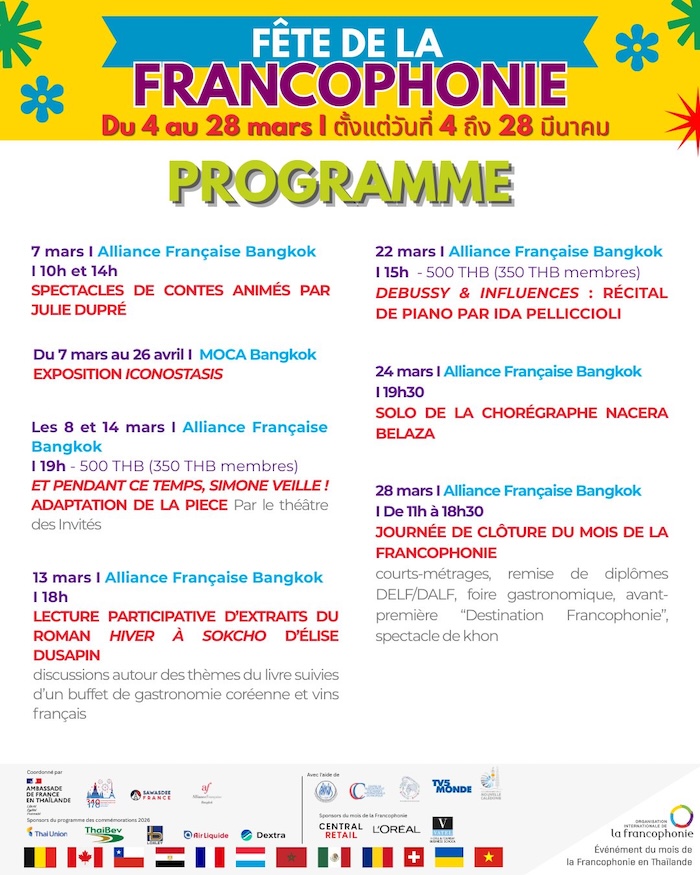 Programme francophonie Bangkok