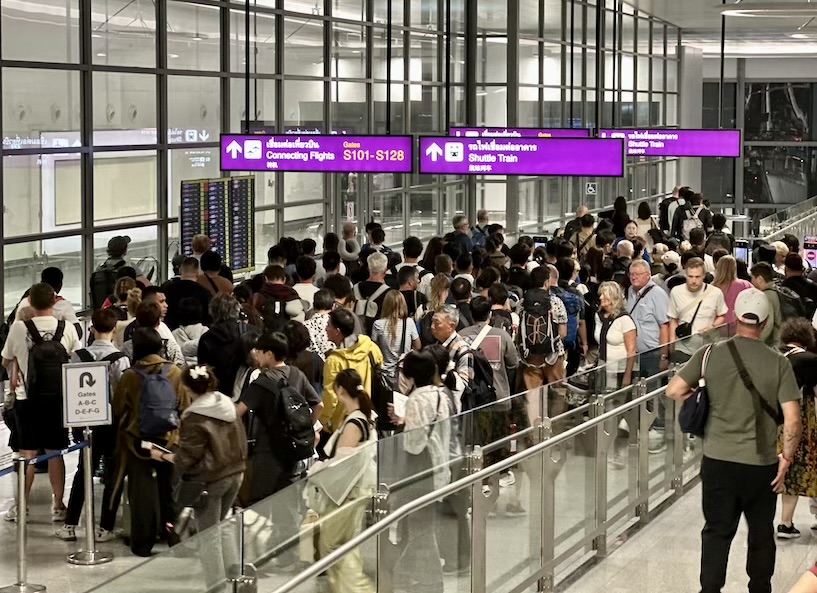 Touristes à Suvarnabhumi