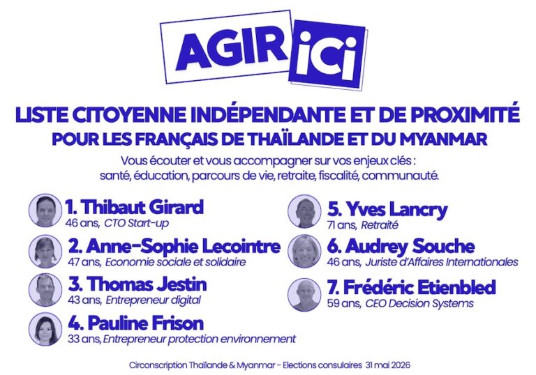 THAÏLANDE – FRANCE : Élections consulaires – Gavroche donne la parole aux candidats