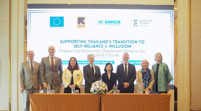 THAÏLANDE – BIRMANIE : L’Union européenne lance un programme de 15 millions d’euros pour les réfugiés birmans