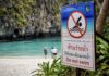 Maya Bay interdiction de nager