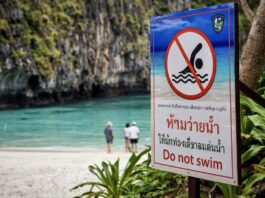 Maya Bay interdiction de nager