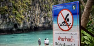Maya Bay interdiction de nager