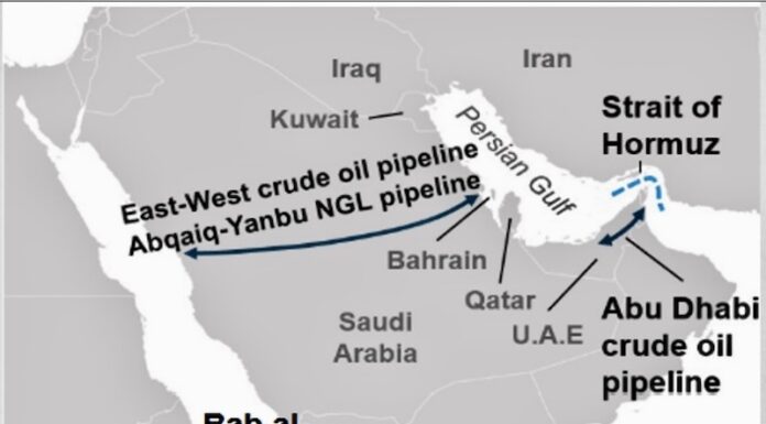 ASIE – GÉOPOLITIQUE : Voici ce que risque l’Asie si le détroit d’Ormuz reste fermé carte Moyen-Orient