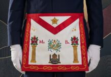 Tablier maçonnique GLDF