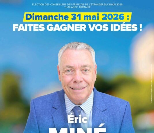 THAÏLANDE / BIRMANIE – FRANCE : Éric Miné appelle à un vote « patriote » pour les élections consulaires