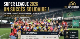 BANGKOK – SOLIDARITÉ : La Super League 2026 dépasse les attentes et récolte 400 000 bahts pour les enfants défavorisés