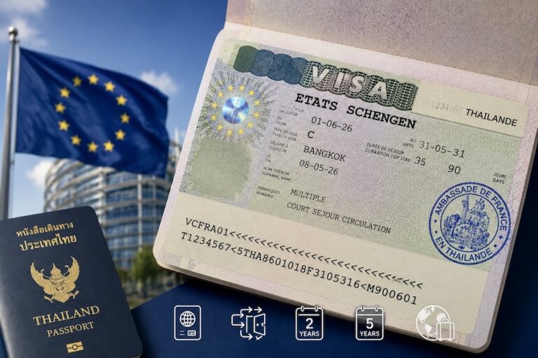 THAÏLANDE – UE : Plus de visas Schengen longue durée. C’est fait !