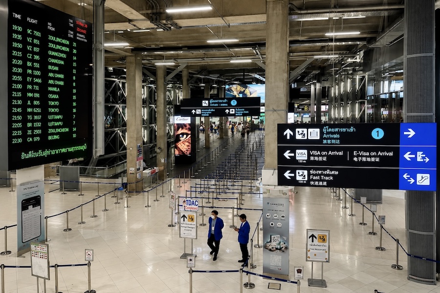 arrivée touristes suvarnabhumi