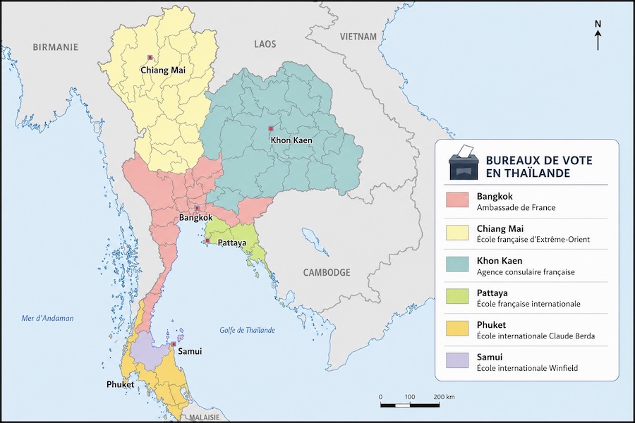 zonage élection Thaïlande