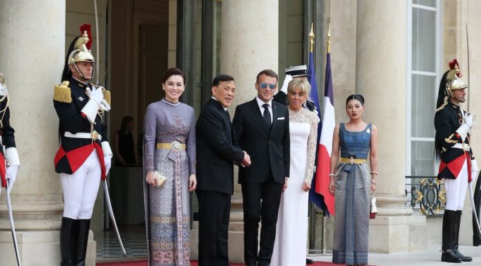 THAÏLANDE – FRANCE : Emmanuel Macron reçoit le roi Rama X à l’Élysée Palais de l’Élysée Rama X