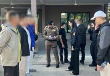 THAÏLANDE – JUSTICE : Quatre chinois arrêtés à Pattaya après une fraude présumée de 100 millions de bahts
