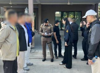 THAÏLANDE – JUSTICE : Quatre chinois arrêtés à Pattaya après une fraude présumée de 100 millions de bahts