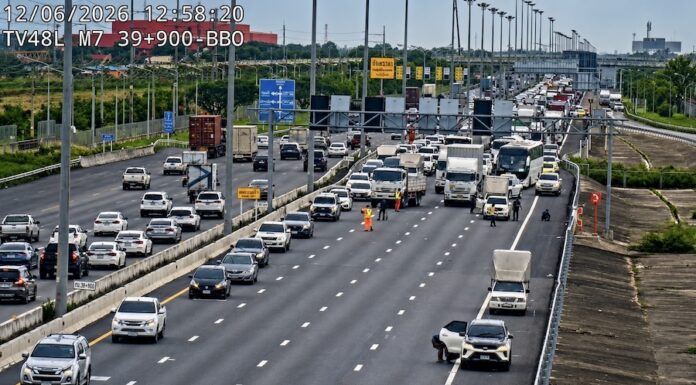 THAÏLANDE – SOCIÉTÉ : Une pluie de boulons provoque des crevaisons en série sur l’autoroute de Pattaya