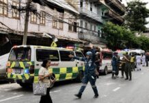 THAÏLANDE – SOCIÉTÉ : L’effondrement partiel d’un immeuble près du Wat Traimit fait un mort