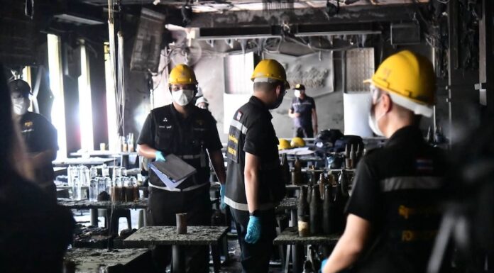 BANGKOK – CATASTROPHE : L’incendie du Rong Beer fait désormais 41 morts Incendie Rong Beer