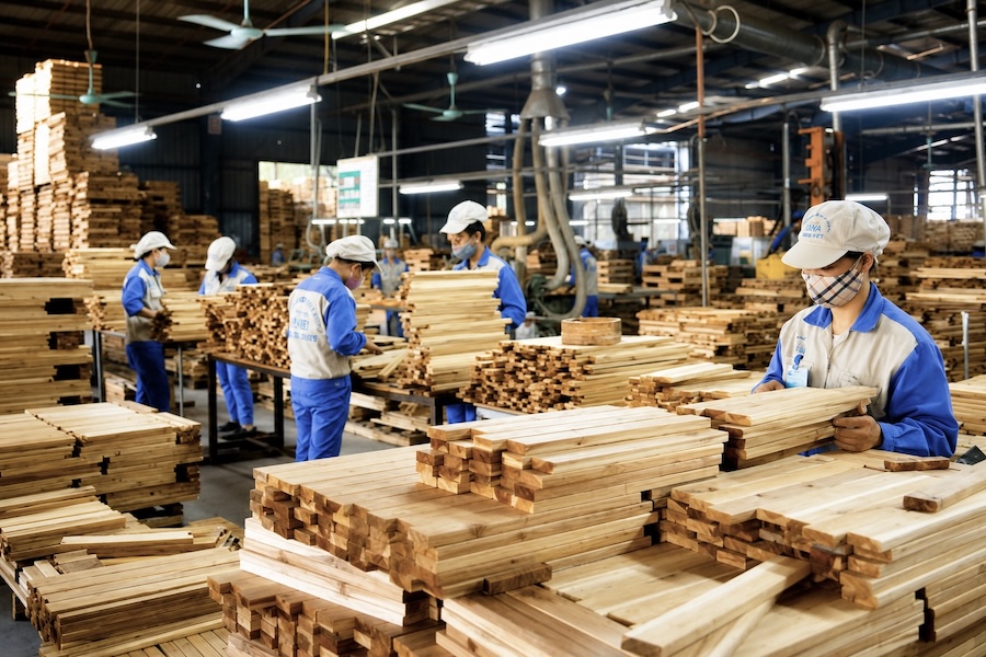 Usine à bois Vietnam