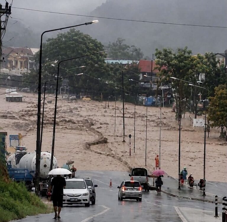 THAÏLANDE – INTEMPÉRIES : Un mort à Nan, les zones inondées déclarées sinistrées