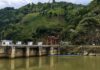 Laos barrage hydroélectrique saison sèche