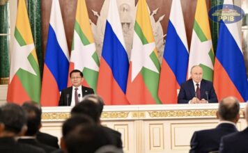 BIRMANIE – DIPLOMATIE : Poutine reçoit Min Aung Hlaing à Moscou pour renforcer leur coopération