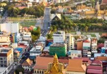 Phnom Penh vue aérienne