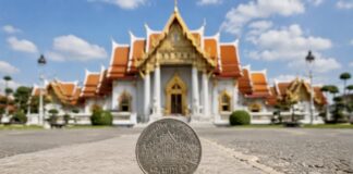 THAÏLANDE – CHRONIQUE : Le Temple de marbre, vous l’avez peut-être déjà dans votre poche Temple de marbre - 5 bahts