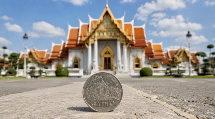 THAÏLANDE – CHRONIQUE : Le Temple de marbre, vous l’avez peut-être déjà dans votre poche Temple de marbre - 5 bahts