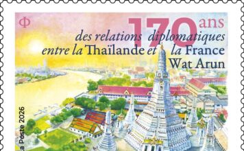 THAÏLANDE – FRANCE : Les timbres des 170 ans sont désormais en vente