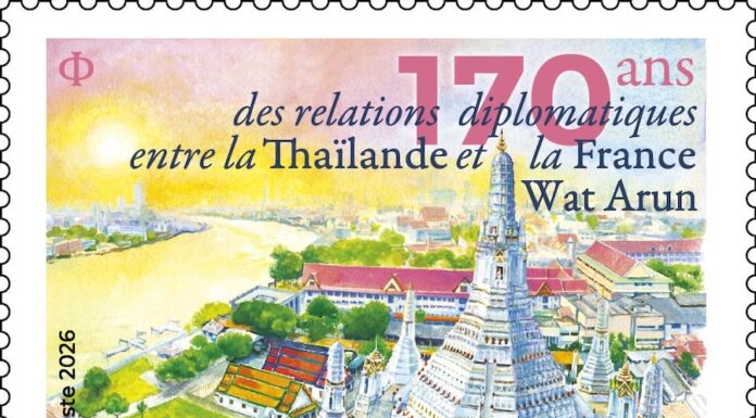 THAÏLANDE – FRANCE : Les timbres des 170 ans sont désormais en vente