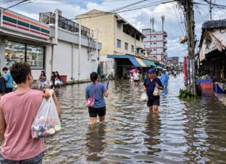 Bangkok inondation commerce