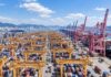 Port de Busan en Corée