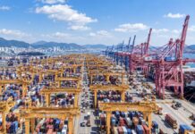 CORÉE DU SUD – ÉCONOMIE : L’IA propulse les exportations vers un record historique Port de Busan en Corée