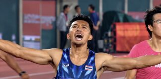 THAÏLANDE – SPORT : Puripol Boonson réussit le doublé 100-200 m Puripol Boonson jeux asiatiques 2026