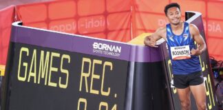 THAÏLANDE – SPORT : Puripol Boonson passe sous les 10 secondes et bat le record des Jeux asiatiques Puripol Boonson jeux asiatiques 2026