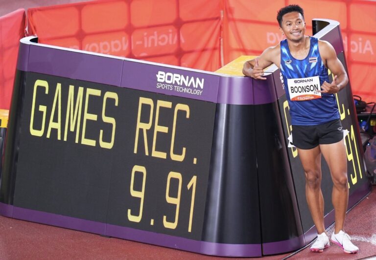 THAÏLANDE – SPORT : Puripol Boonson passe sous les 10 secondes et bat le record des Jeux asiatiques