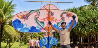 CAMBODGE – CULTURE : À Kep, le cerf-volant khmer reprend son envol cerf-volant khmer