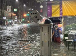 PATTAYA – INTEMPÉRIES : Plus de 100 mm de pluie, la ville de nouveau sous les eaux inondations à Pattaya le 24 septembre 2026