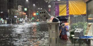 PATTAYA – INTEMPÉRIES : Plus de 100 mm de pluie, la ville de nouveau sous les eaux inondations à Pattaya le 24 septembre 2026
