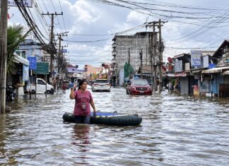 inondation bateau pneumatique