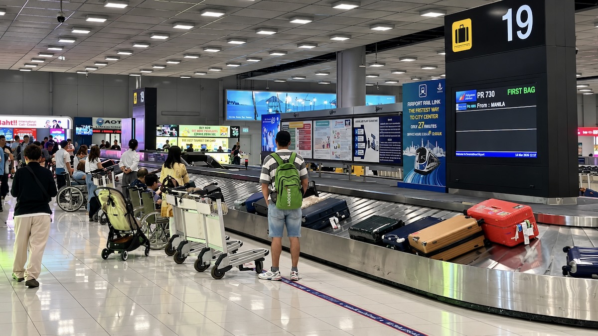 livraison des bagages Suvarnabhumi