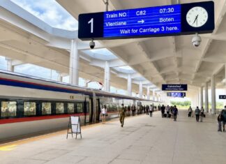 LAOS – TOURISME : Le trafic ferroviaire avec la Chine bondit de plus de 50 % quai Gare de Ventiane