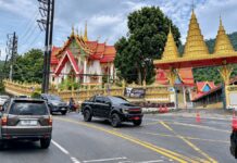 route entre Kathu et Patong,à Phuket