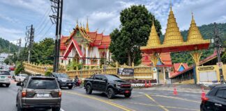 route entre Kathu et Patong,à Phuket