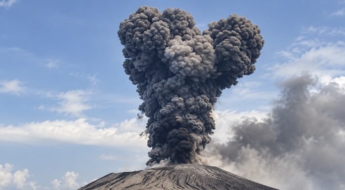 INDONÉSIE – VOLCAN : L’Anak Krakatau ferme six aéroports, des centaines de vols perturbés volcan Anak Krakatau