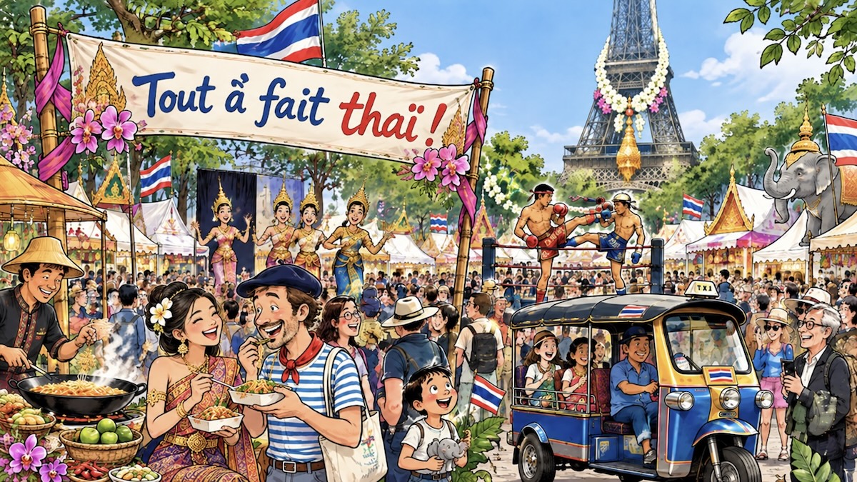 Festival thaï à Paris - Dessin
